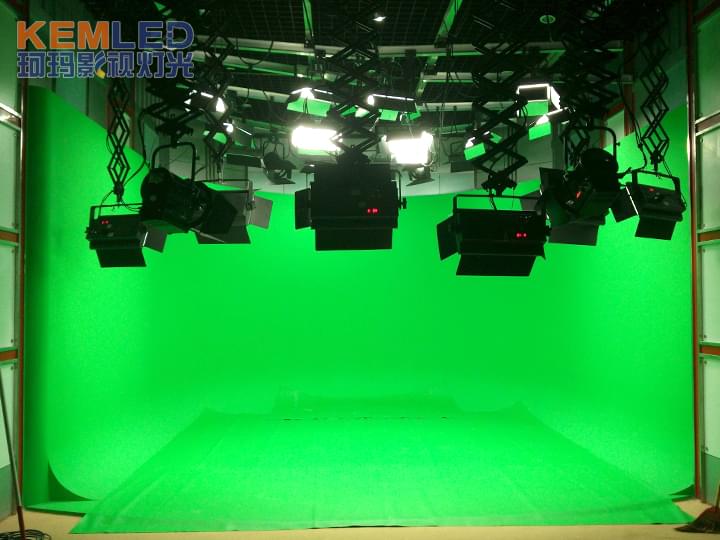 ?？趶V播電視臺(tái)虛擬演播室燈光實(shí)景圖