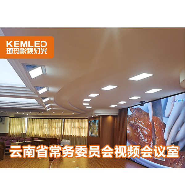 視頻會議室有背景大屏，怎么解決燈光問題？