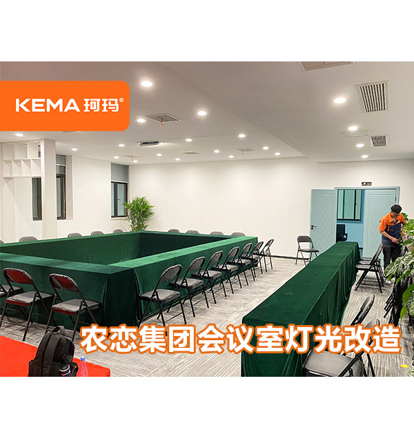 農(nóng)戀集團(tuán)會議室燈光改造，回字形會議室用什么燈？